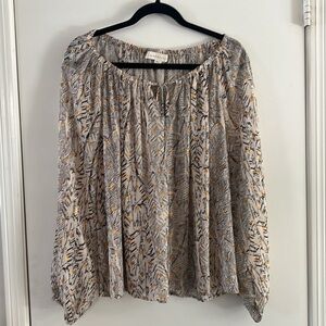 Lovestitch Women’s Off White With Gold Detail Blouse